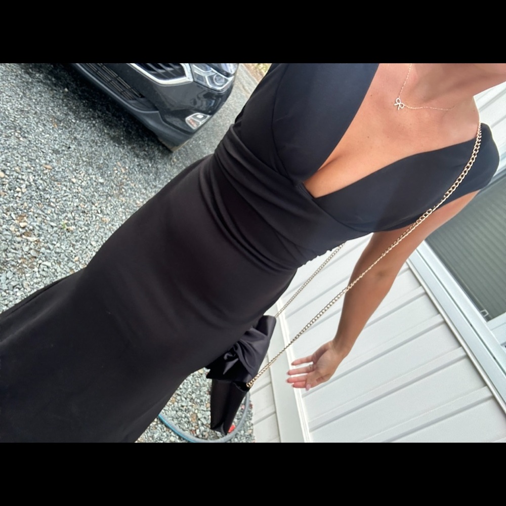 Black bridesmaid dress